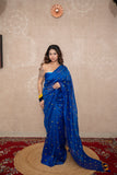 Pranaya- Blue Tikli Work Saree