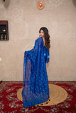 Pranaya- Blue Tikli Work Saree