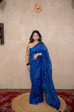 Pranaya- Blue Tikli Work Saree