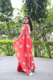 Ruby Vein- Red Kota Doria Saree