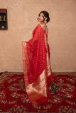 Raga- Red Kota Silk Saree