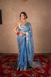 Rivaa- Blue Kota Silk Saree