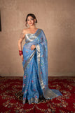 Rivaa- Blue Kota Silk Saree