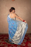 Rivaa- Blue Kota Silk Saree