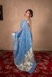 Rivaa- Blue Kota Silk Saree