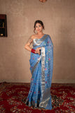 Rivaa- Blue Kota Silk Saree