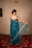 Rooh- Blue Kota Silk Saree