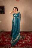 Rooh- Blue Kota Silk Saree