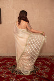 Sunehri- White Gota Work Saree