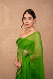 Sutra- Green Gota Jaal Saree