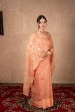 Twarita- Rose Gold Gota Jaal Saree