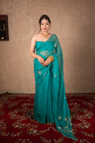 Varnini - Blue Gota Jaal Saree