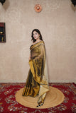 Vasudha- Copper saree with temple border