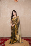 Vasudha- Copper saree with temple border