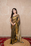 Vasudha- Copper saree with temple border