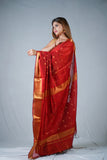 Lalima - Red Dotted Saree