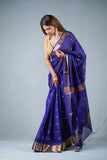 Oh Jaana - Purple Silk saree