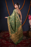 Snigdha- Floral Woven Kota Doria Saree