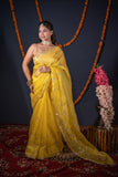 Sonallika- Floral Gota Patti Saree