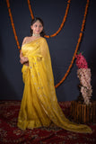 Sonallika- Floral Gota Patti Saree