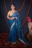 Shashwati- Blue Gota Patti Silk Saree
