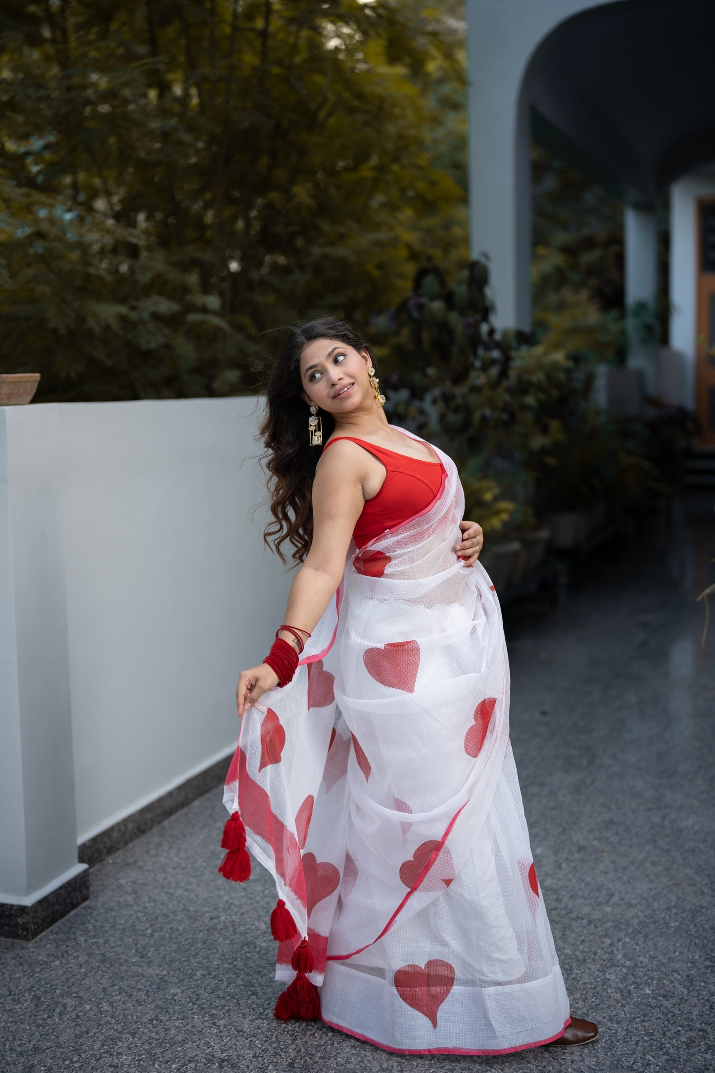 Love- Handpainted Kota Doria Saree
