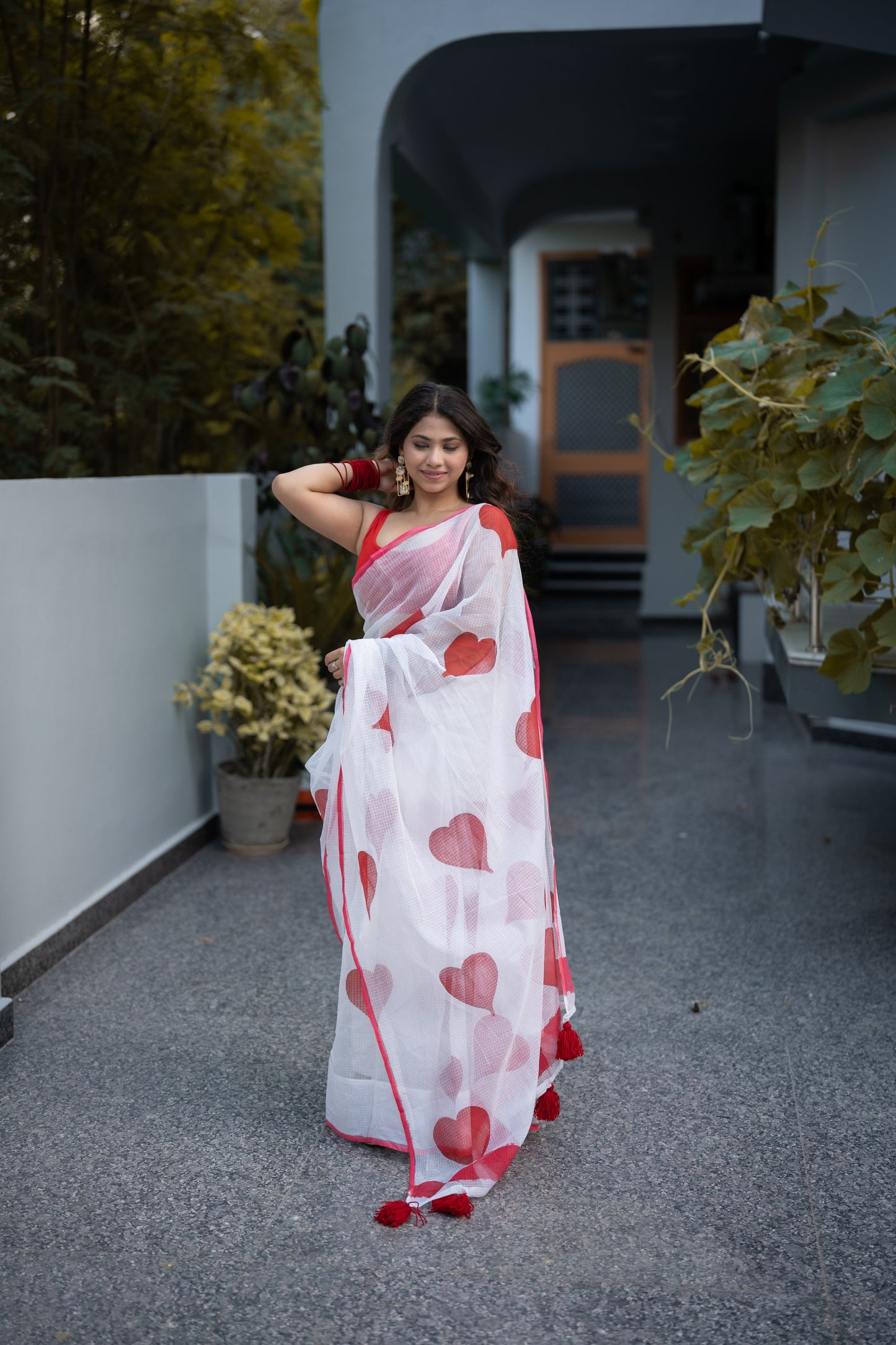 Love- Handpainted Kota Doria Saree