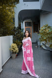Pakhi - Pink Doria Saree with applique