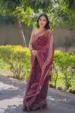 Gulbuta- Floral Kota Doria Saree