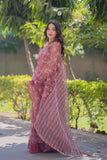 Gulzarika- Floral Kota Doria Saree
