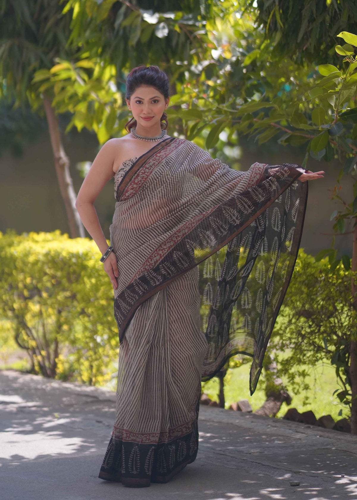 Chaaya - Striped Kota Doria Saree