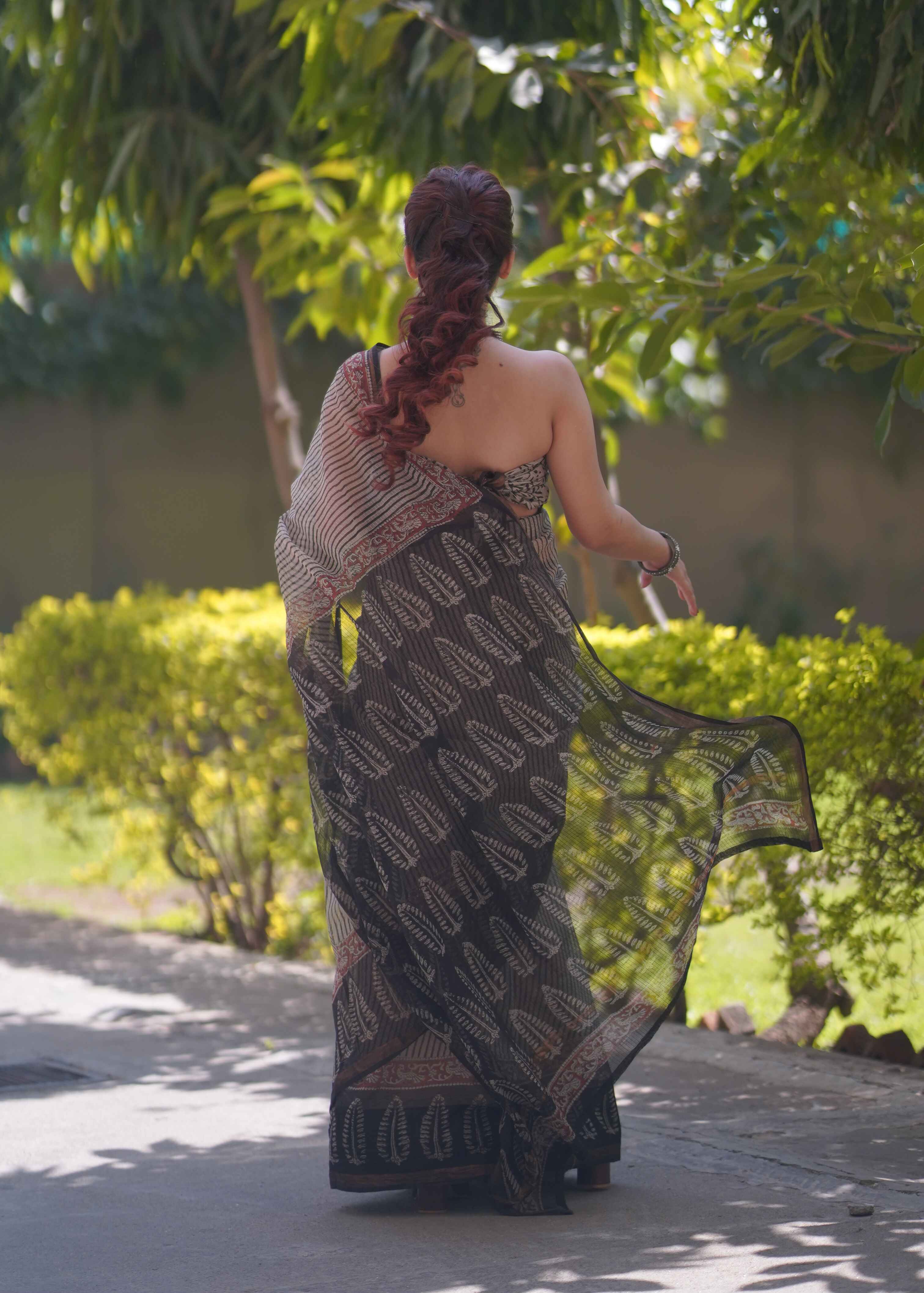Chaaya - Striped Kota Doria Saree