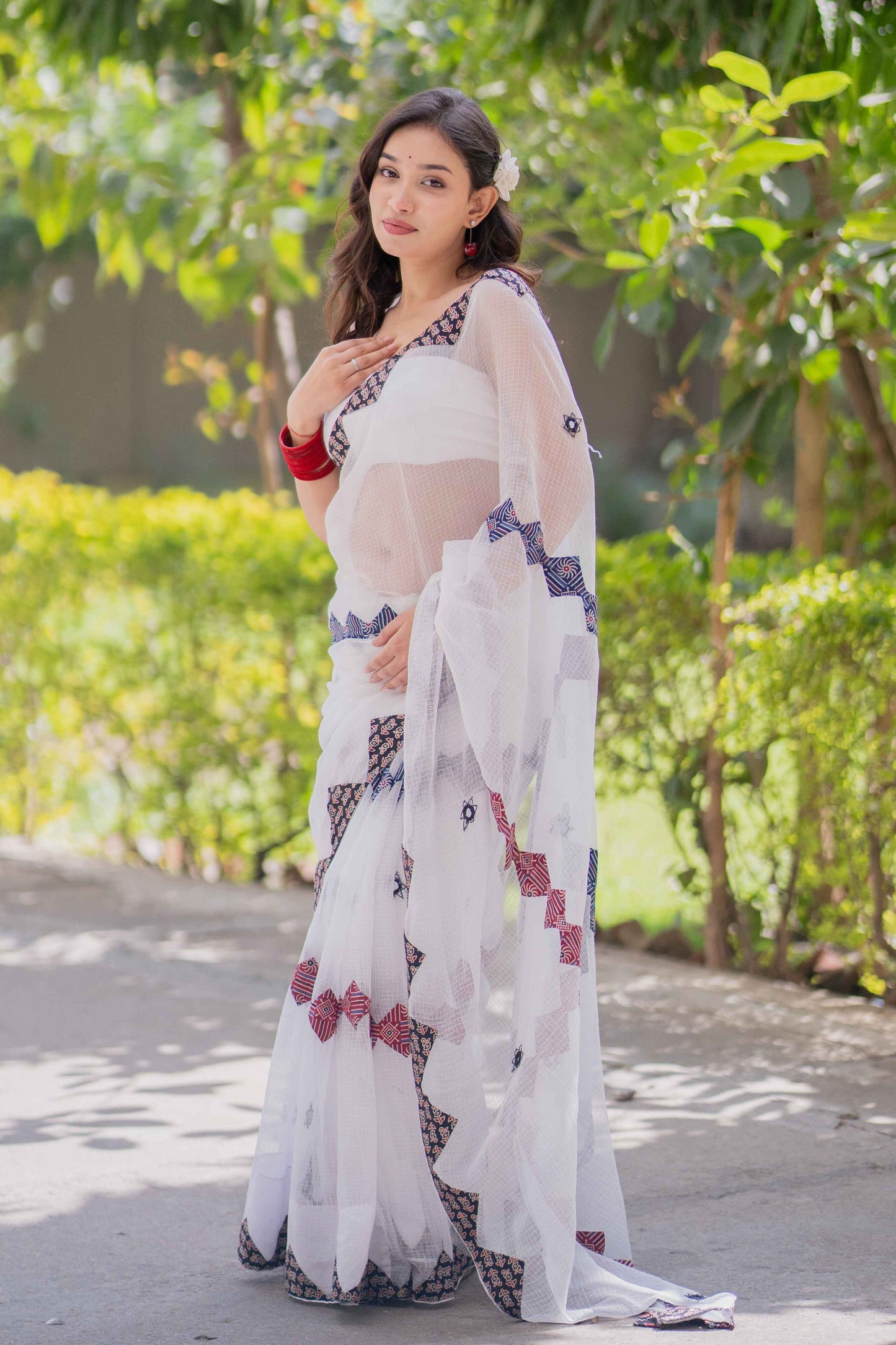 Aaru- Hand Applique Kota Saree