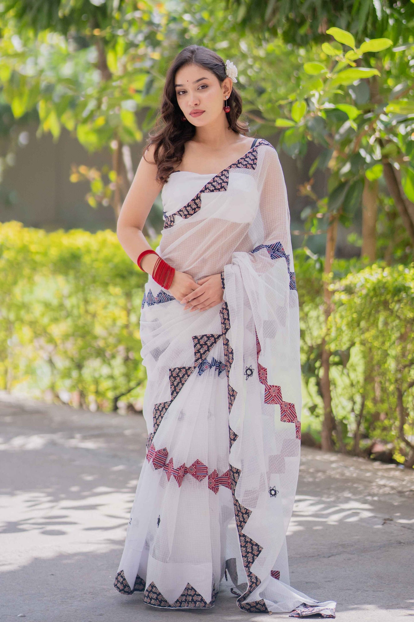 Aaru- Hand Applique Kota Saree