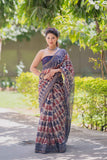 Rajvalli- White Kota Doria Saree