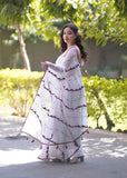 Vidyuta - White Kota Doria Saree