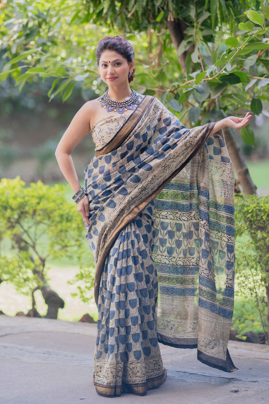 Indrani- Maheshwari Silk Saree