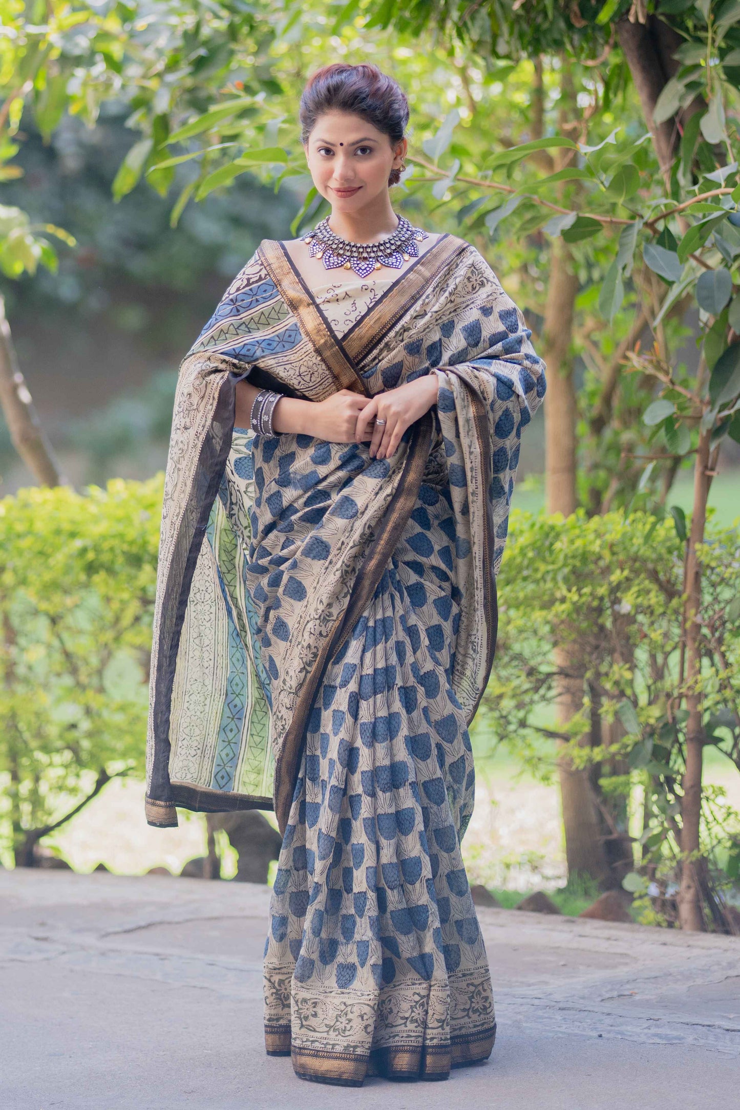 Indrani- Maheshwari Silk Saree