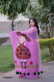 Angel Blush - Pink Handpainted Kota Saree