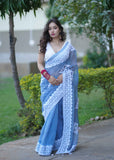 Geeta - Applique Kota Doria Saree