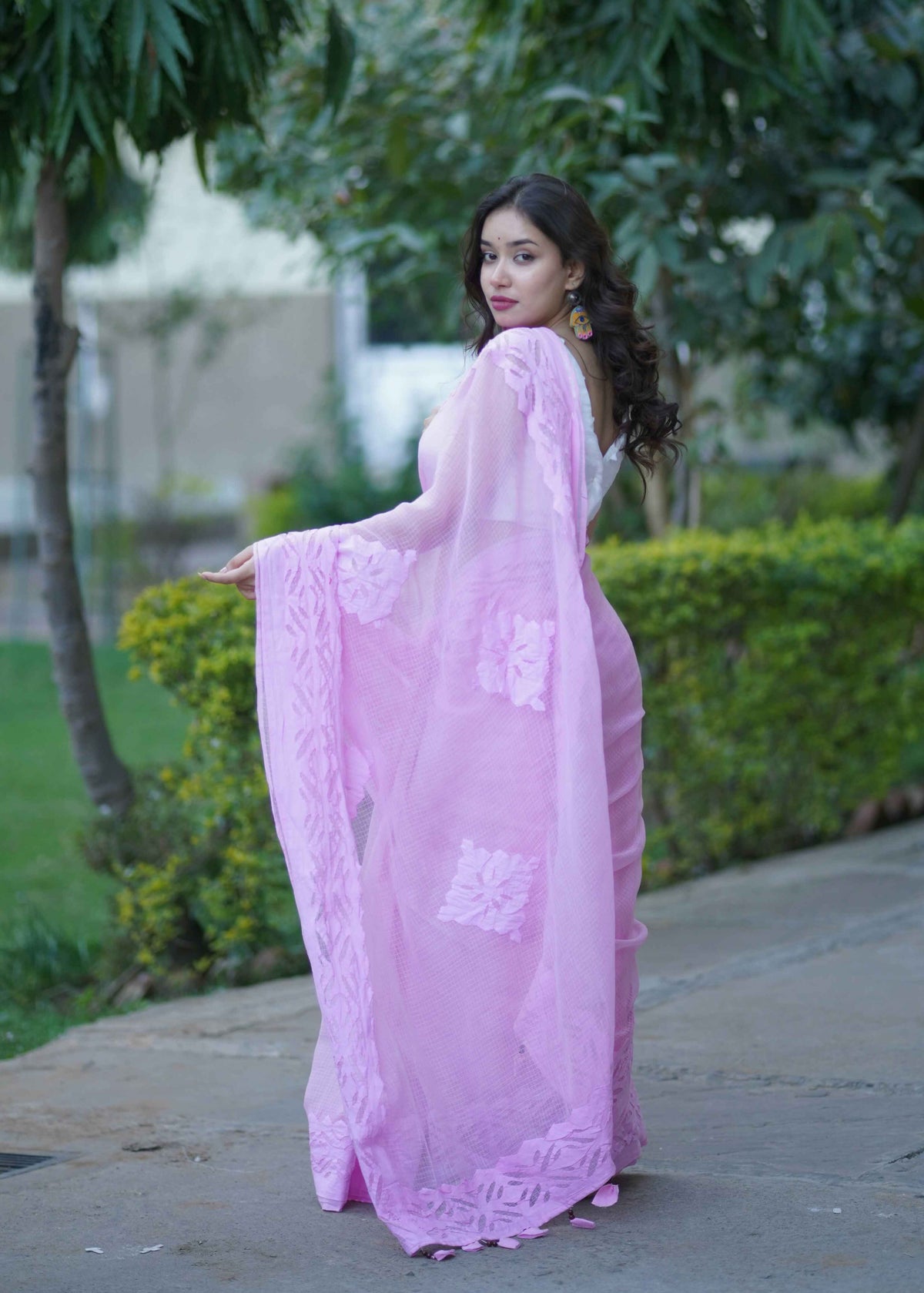 Yachna - Hand Applique Kota Saree