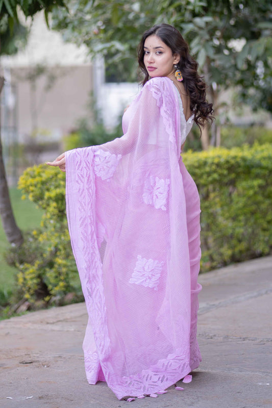 Yachna - Hand Applique Kota Saree