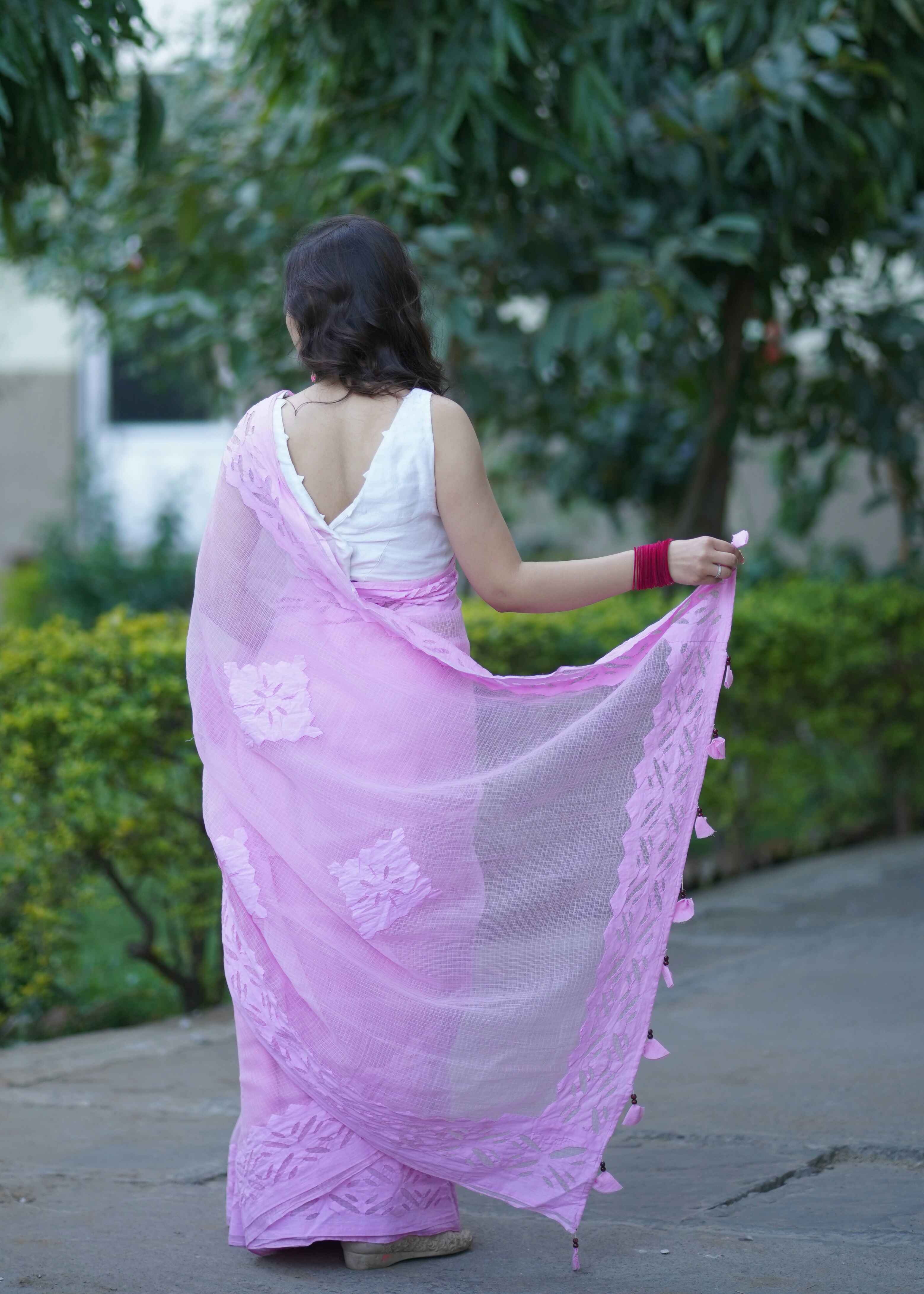 Yachna - Hand Applique Kota Saree