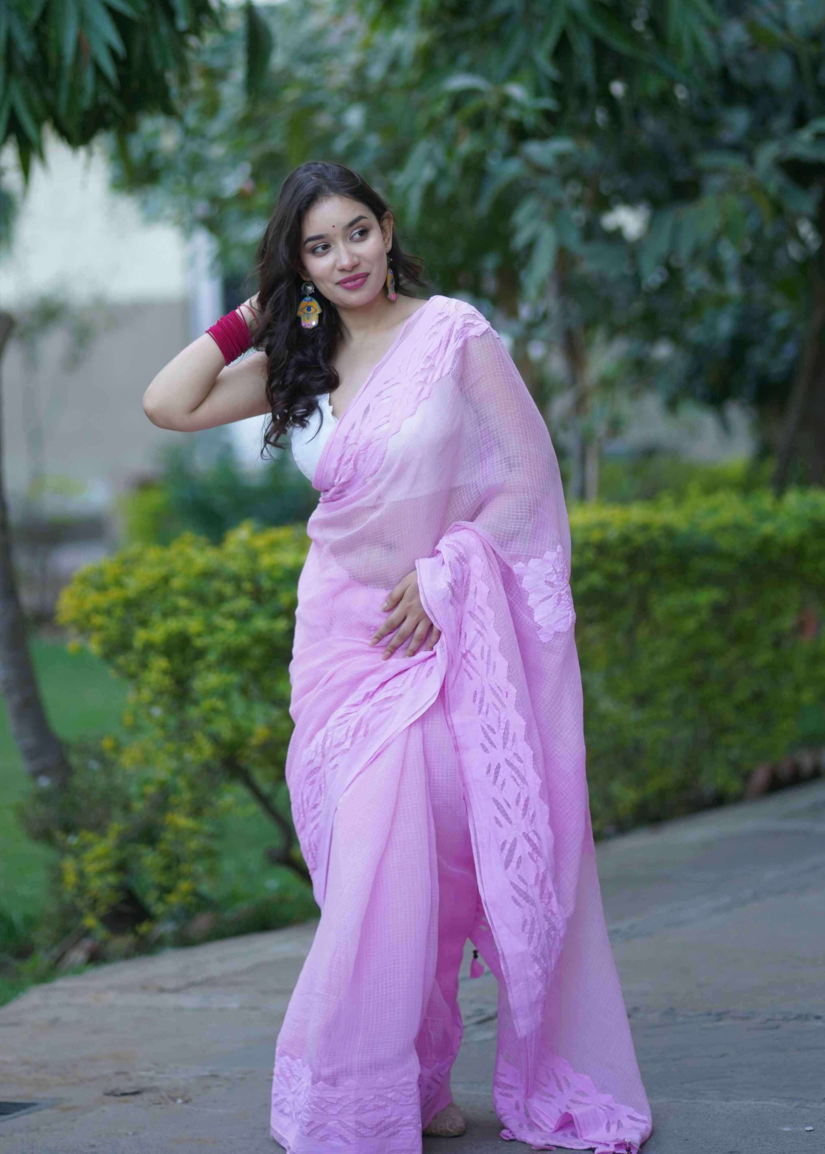 Yachna - Hand Applique Kota Saree