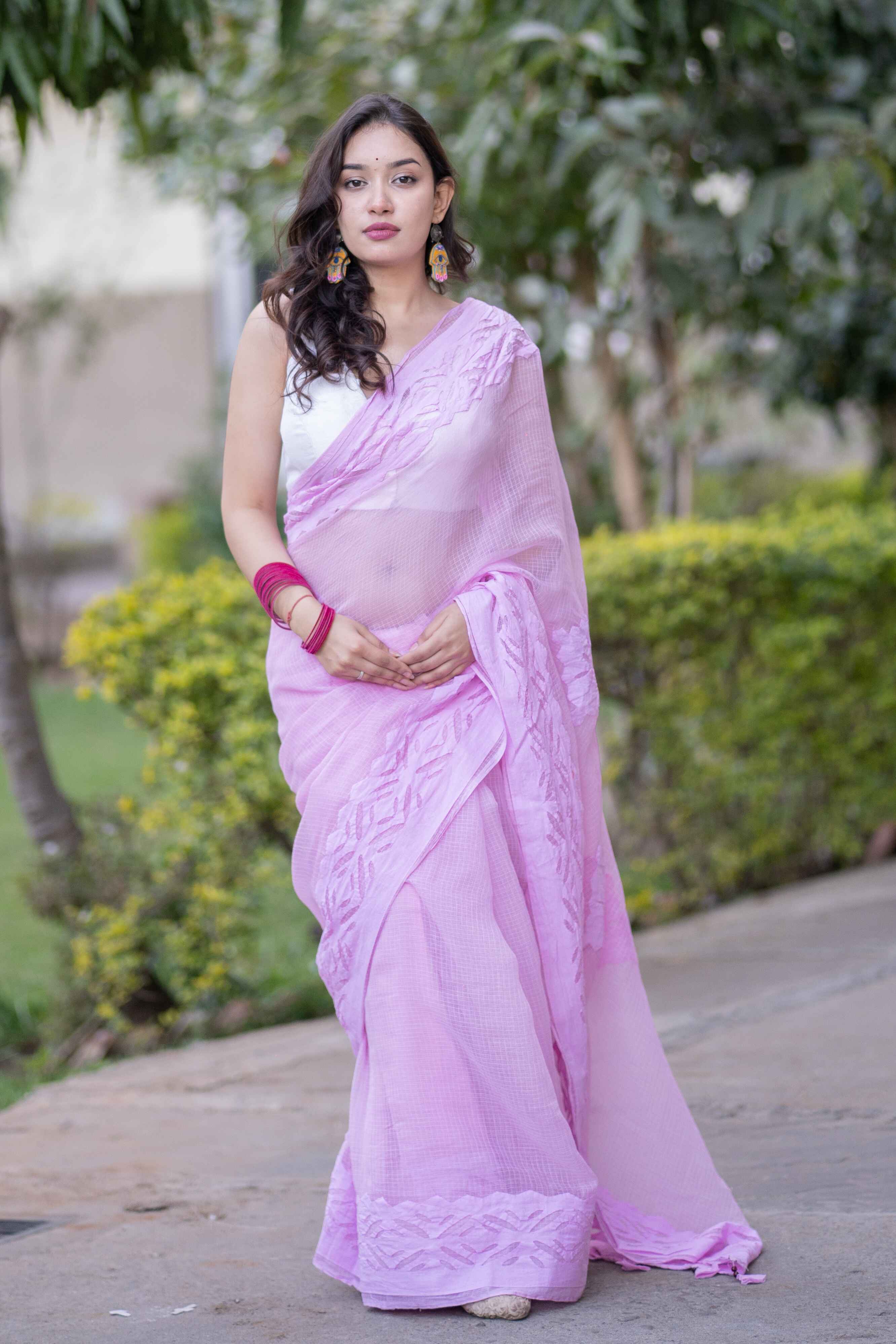 Yachna - Hand Applique Kota Saree