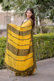 Mani - Ajrakh Applique Kota Saree