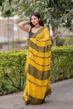 Mani - Ajrakh Applique Kota Saree