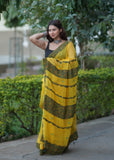 Mani - Ajrakh Applique Kota Saree