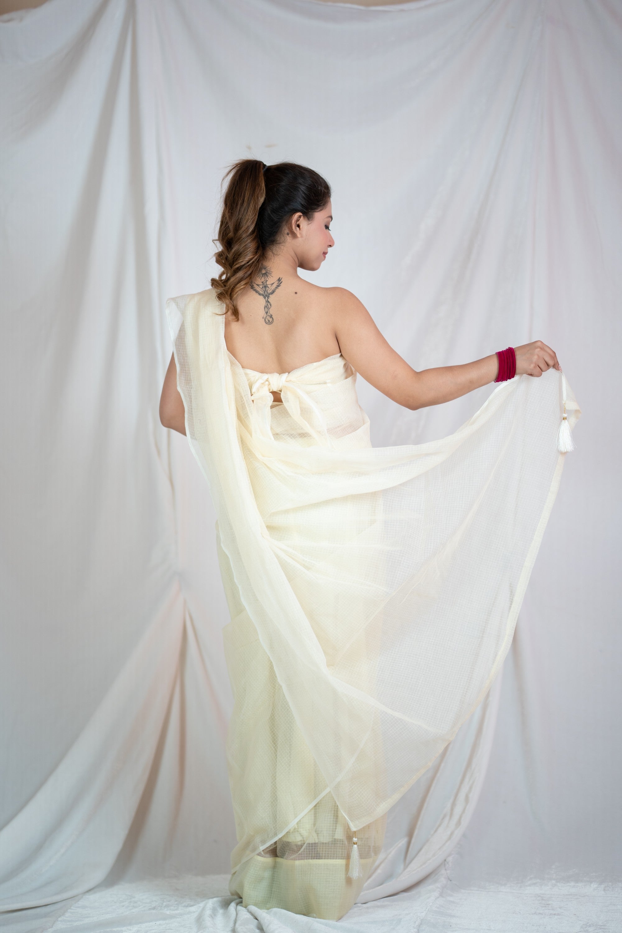 Serene Breeze Kota Doria Saree