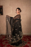 Bhushita- Black Gota Jaal Saree